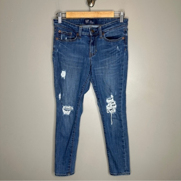Gap legging skimmer distressed jeans - Picture 1 of 7